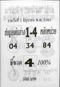 แทงหวย88 หวยมาแน่ๆหน่วยล่าง