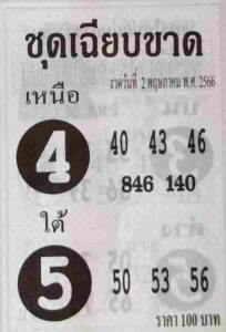 หวย 24 ชุดเฉียบขาด 2/5/66