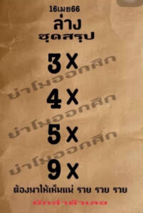 ตรวจหวย ย่าโมออกศึก 16/4/66