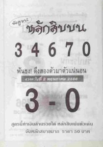 หวย 24 หลักสิบบน 2/5/66