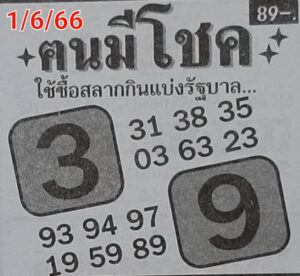 เลขเด็ดคนมีโชค 1/6/66