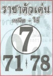หวยเด็ดราชาตัวเด่น 1/6/66
