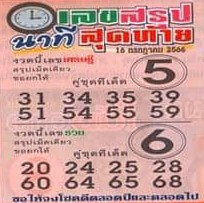 เลขเด็ด สรุปนาทีสุดท้าย 16/7/66