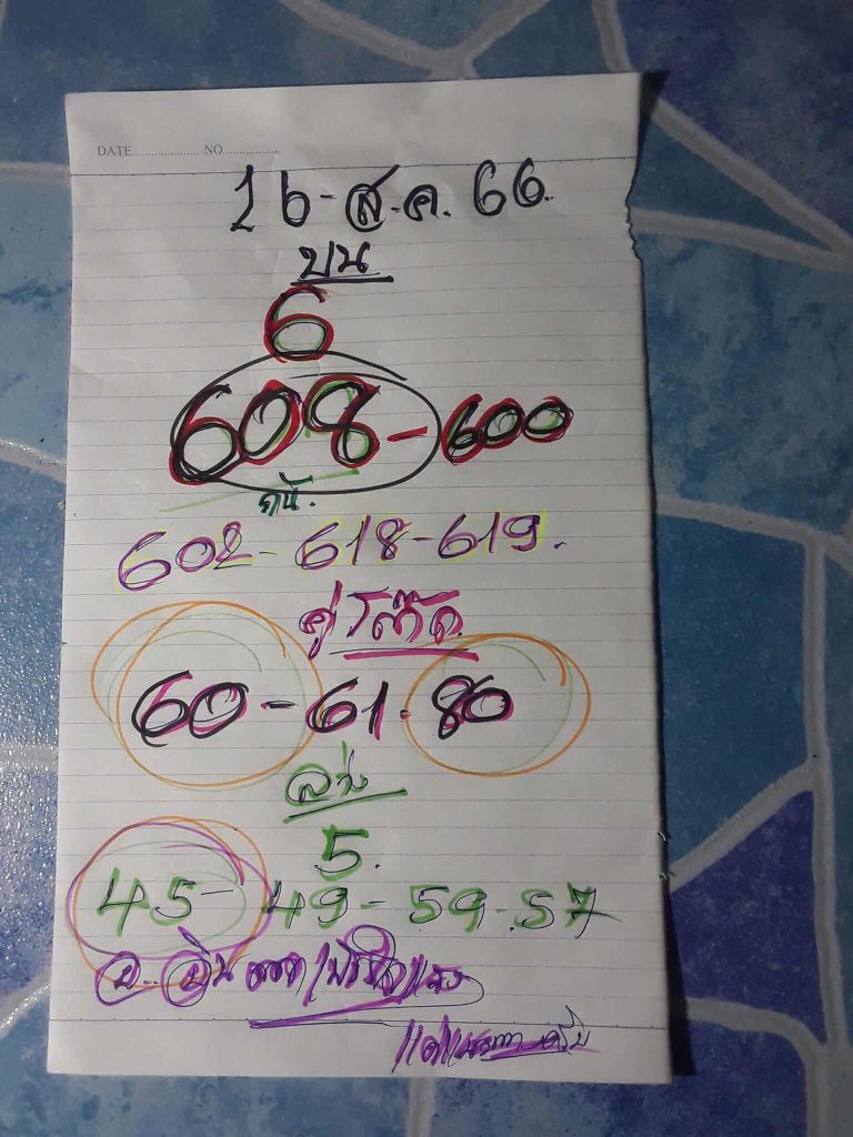 หวยไทย อาจารย์อินตา 16/8/66