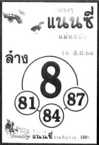 หวยไทย แนนซี 16/8/66
