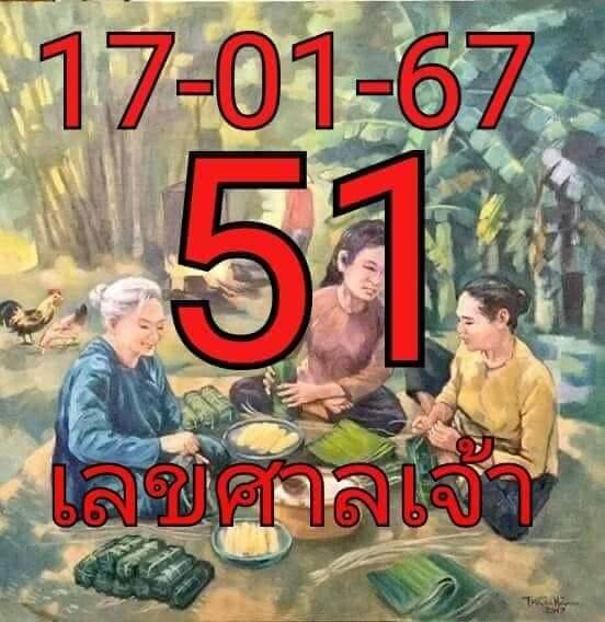 หวยไทย เลขศาลเจ้า 1/2/67